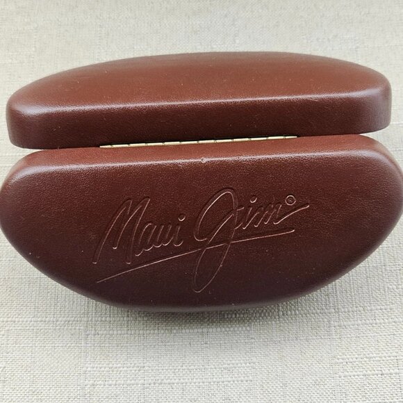 Maui Jim Eyeglasses Case Brown Hard Case for Sunglasses Glasses Case only - Picture 8 of 11